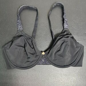 Natori Pure‎ Luxe Black Seamless Underwire Contour Bra 34C